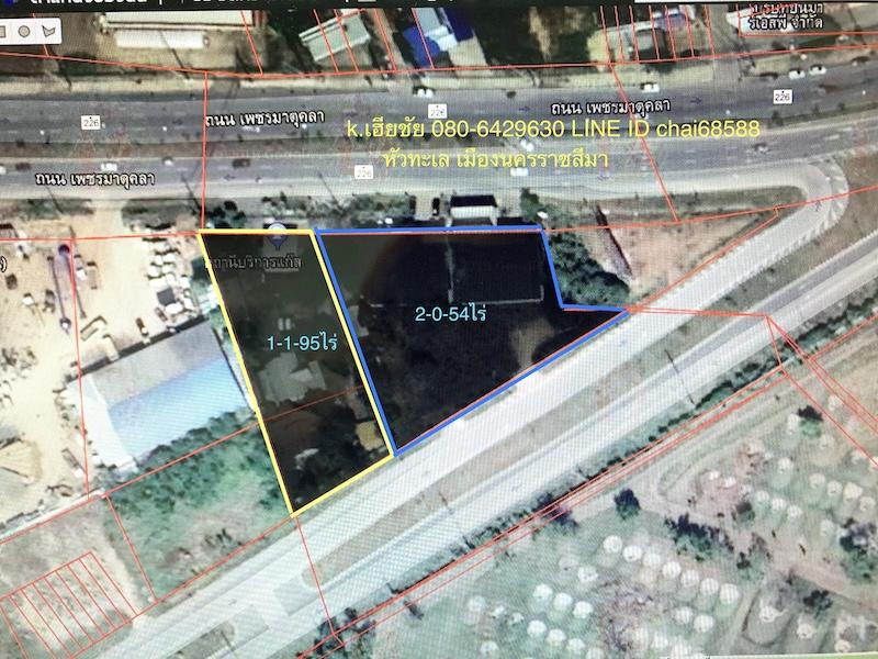 ขายที่ดินติดถนนเพชรมาตุคลา  ทล.226 เนื้อที่ 2ไร่ 54ตรว.ทำเลการค้า 4