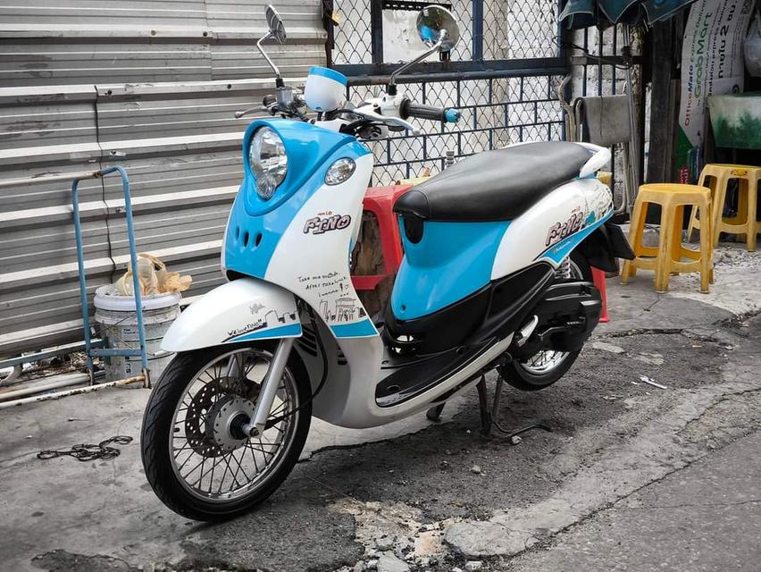 ขาย Yamaha Fino สีฟ้าขาว