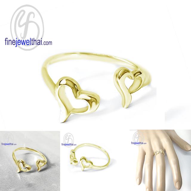 Finejewelthai แหวนหัวใจ-แหวนเงินแท้-แหวนเกลี้ยง-R144000 รูปที่ 5