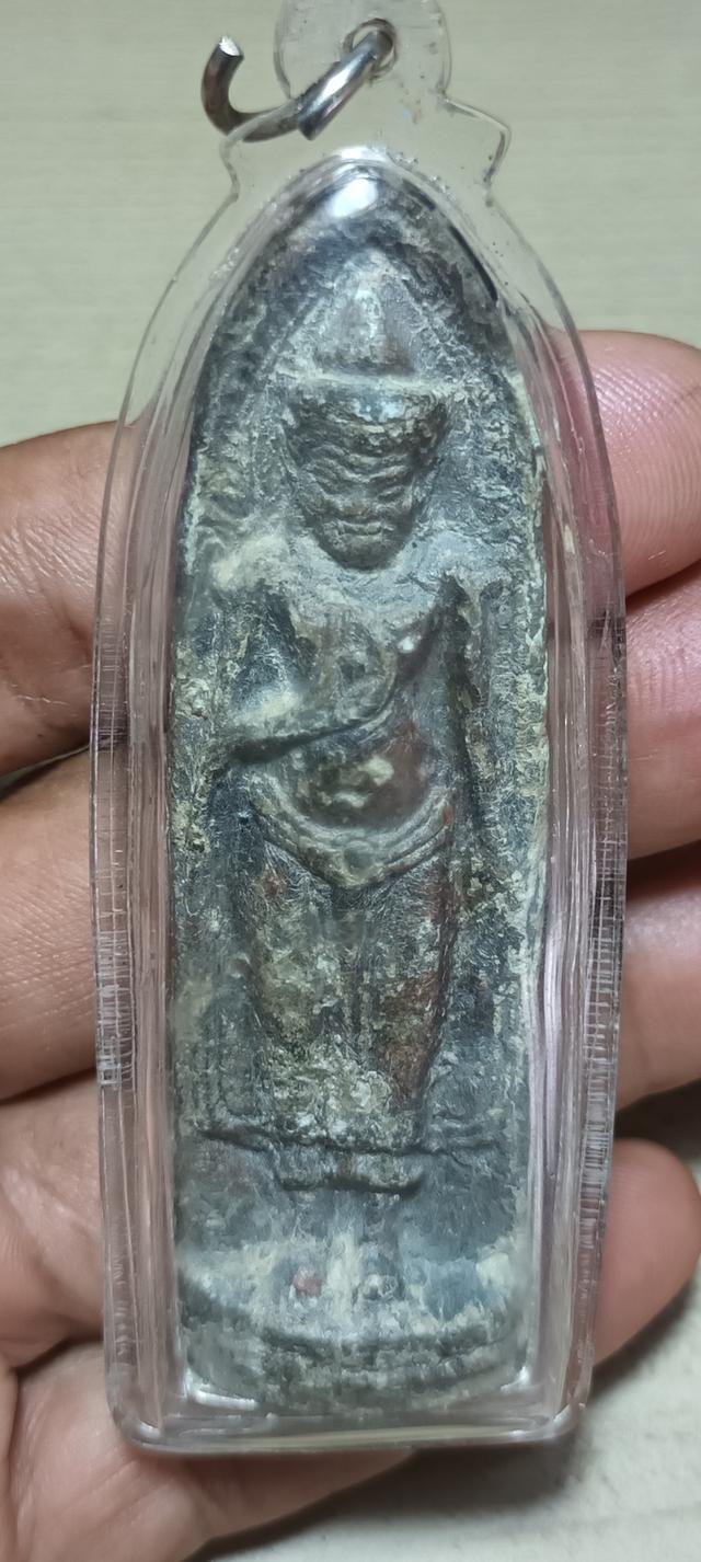 พระร่วงหลังรางปืนเนื้อตะกั่วสนิมแดง ศรีสัชนาลัย สุโขทัย