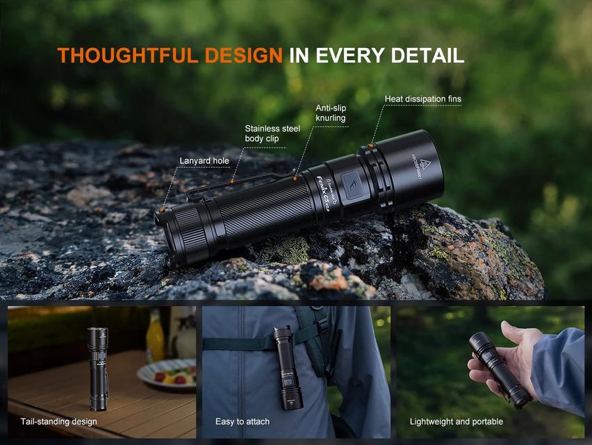 Fenix C5 V2.0 HIGH-PERFORMANCE OUTDOOR FLASHLIGHT สินค้าตัวแทนในไทยประกัน 3ปี รูปที่ 4