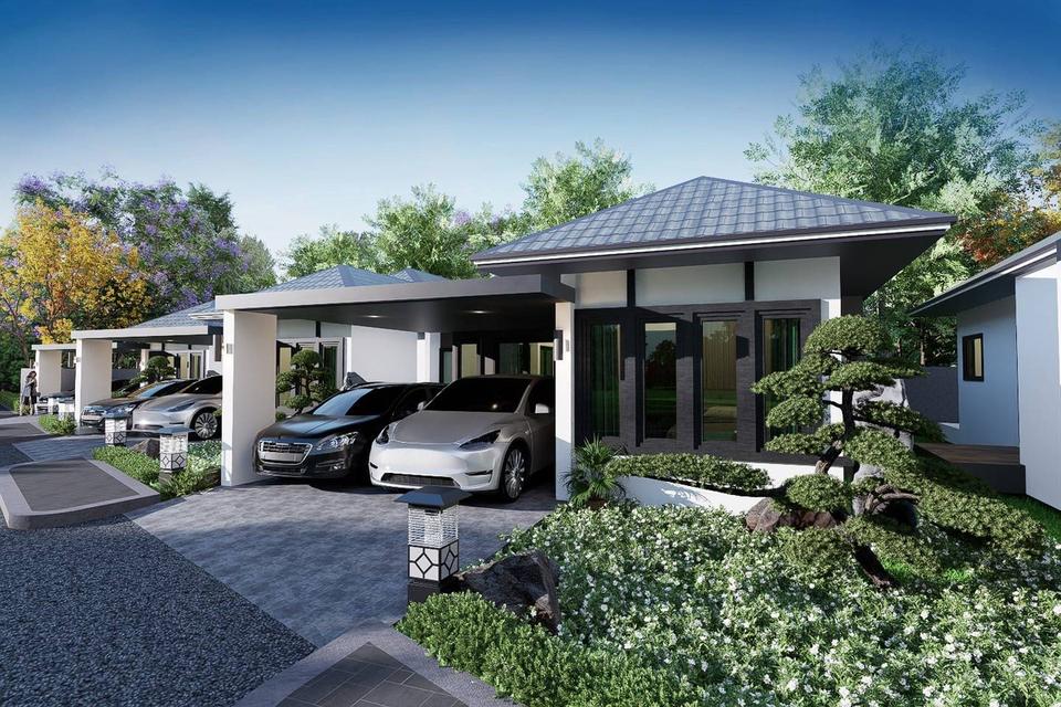 บ้านเดี่ยวชั้นเดียว สร้างใหม่ 3ห้องนอน 2 ห้องน้ำ ขนาด 46.0 ตารางวา ราคา 2,990,000.00 บาท  4
