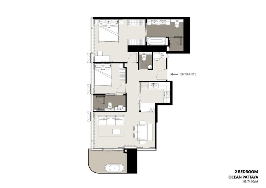 2 Bedroom Ocean View Pattaya 2