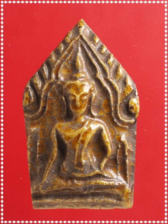 v87.พระขุนแผนกระเบื้องเคลือบ พระเครื่อง
