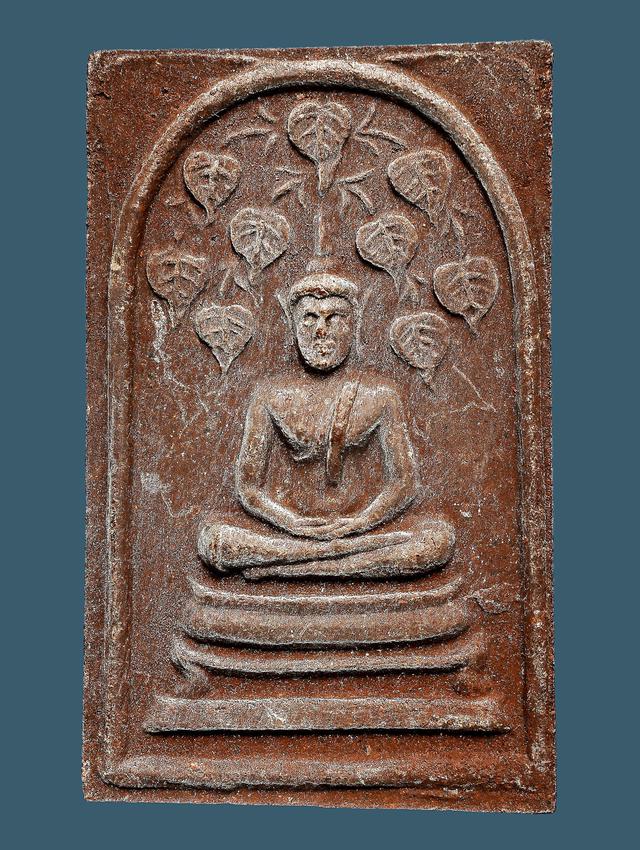 สมเด็จปรกโพธิ์ 9 ใบ หลังพระแม่ธรณี หลวงพ่อกวย วัดโฆสิตาราม...เก่าๆ 1