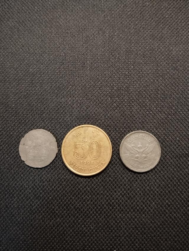เหรียญ ร.8 10 สตางค์ เเละ เหรียญ 50 CENTS 3