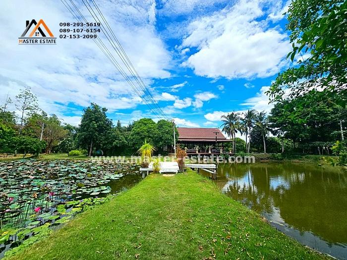 ที่ดินกาญจนบุรี 8-1-23 ไร่ พร้อมเรือนไทย + ร้านอาหาร + บึงบัว + บ่อปลาคราฟ และสิ่งปลูกสร้าง ร่มรื่น พร้อมดำเนินกิจการต่อ ห่างจากมอเตอร์เวย์ 6 กม.  6