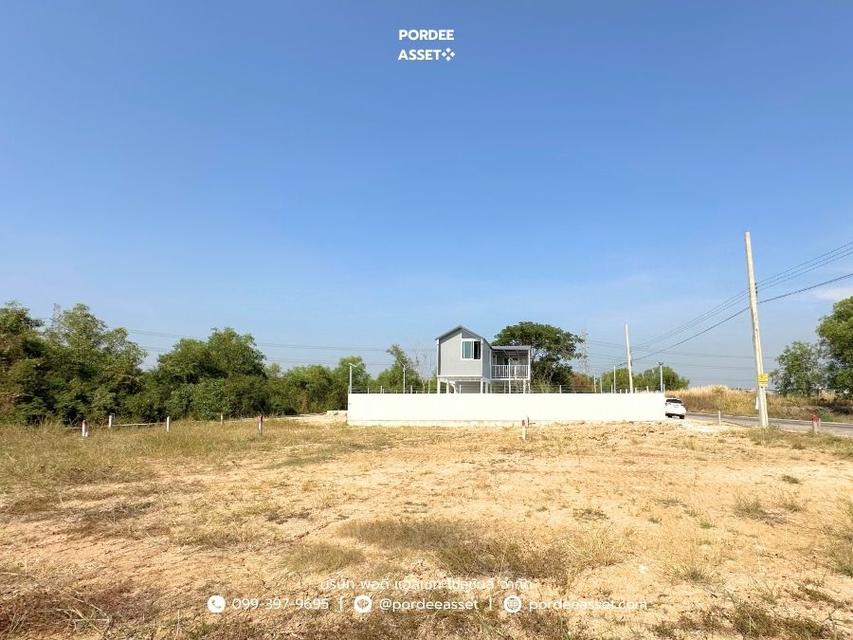 ที่ดินถมแล้ว 60 ตร.ว. แปลงสวยติดถนน น้ำไฟพร้อม ใกล้บิ๊กซีไทรน้อย ซื้อไว้ลงทุน/ปลูกบ้าน/สร้างบ้านขาย กำไรตั้งแต่ซื้อ คลองขวาง, ไทรน้อย, นนทบุรี 7