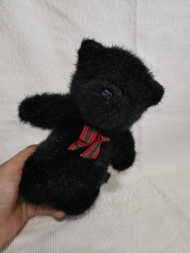 ตุ๊กตาขนเก่าสีดำน่ารัก  4