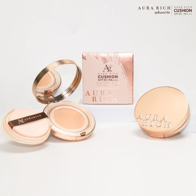 AURA RICH CUSHION SPF 35 PA+++ ออร่า ริช คุชชั่น (No.03) 15 กรัม 5