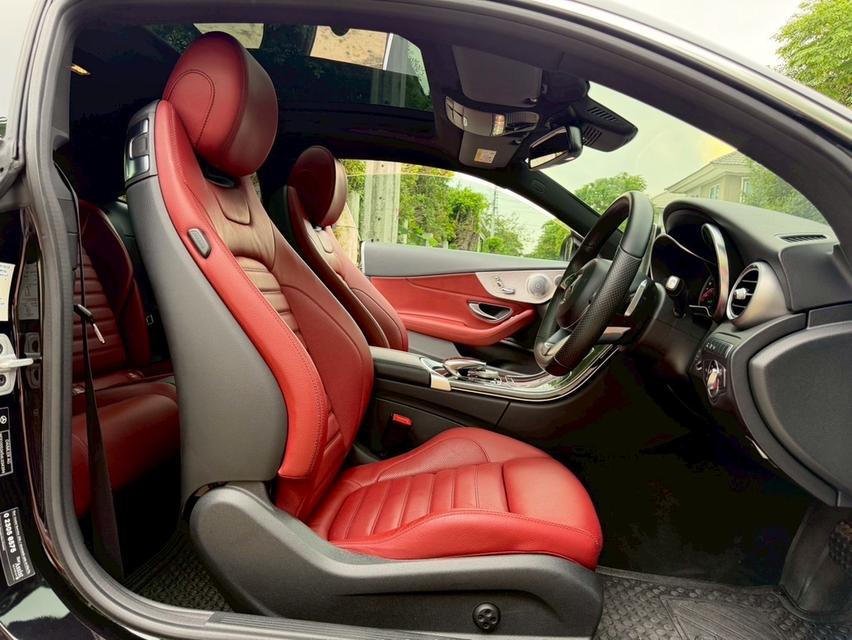 รหัสรถ AP299 🎱 Mercedes-Benz C250 Coupe AMG สีดำ เบาะแดง ปี 2018 รูปที่ 8