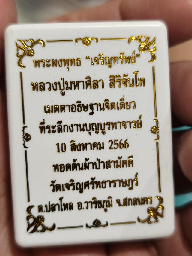 พระผงพุทธ เจริญทรัพย์ หลวงปู่มหาศิลา รูปที่ 3