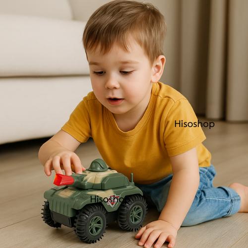 ของเล่นรถถังสุดมันส์ Super Tipping Army Tank พร้อมลุยทุกพื้นที่มีเสียงและไฟกระพริบเสริมสร้างจินตนาการ 6