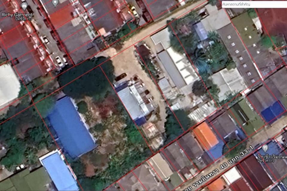ขายที่ดิน ทำเลดีที่ซอยรามอินทรา 40 แยก 23 จำนวน 2 งาน 6