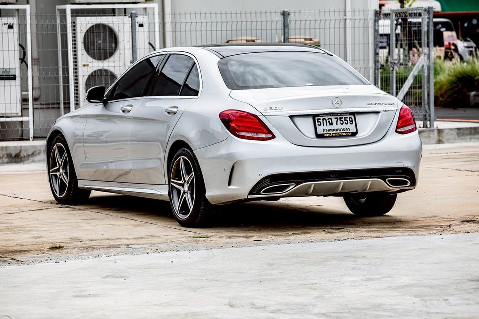 Benz C300 AMG Bluetec ปี 2015 สีเทา เบาะแดง  7