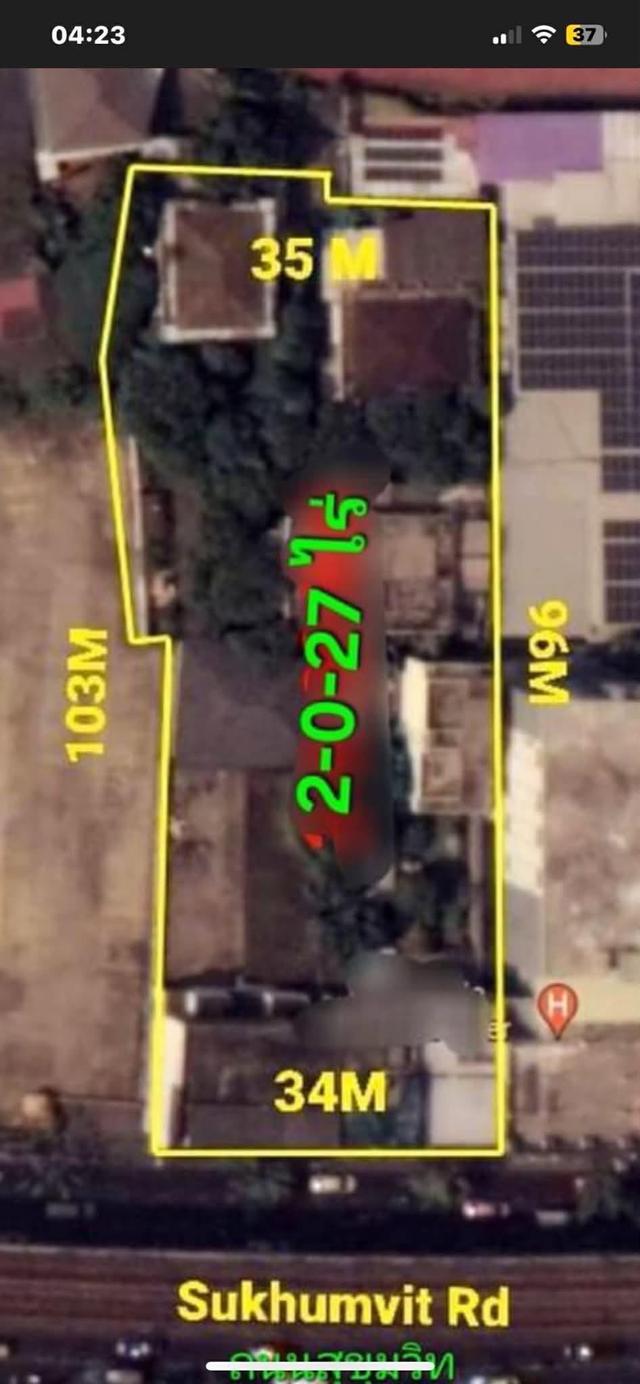 Land for sale on Sukhumvit main road 16
