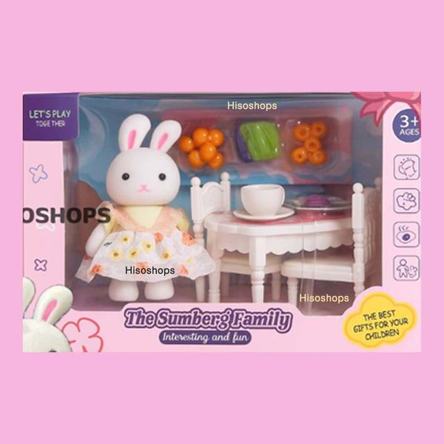 The Sumberg Family ชุดกระต่ายน้อยบ้านซิลวาเนียน มาพร้อมเฟอร์นิเจอร์หลากหลายแบบ ใหม่ล่าสุด สีสันสดใส