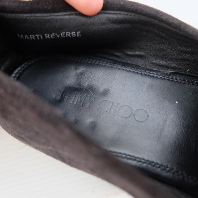รองเท้า Jimmy choo Loafers Size 43 หนังกลับ สีดำ สภาพดี สวยมาก ของแท้ 100%