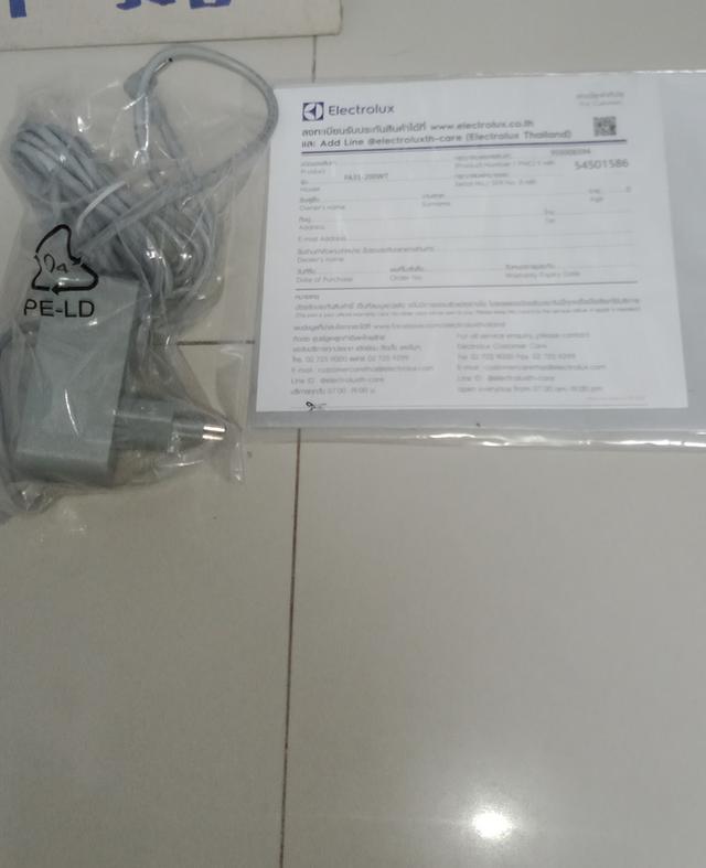 ขายเครื่องฟอกอากาศ Electrolux รุ่น FA31-200WT ขอลงใหม่ มือ1 ขาย 2,190฿ รวมส่ง/ ยังไม่ได้แกะกล่องมีใบรับประกันในรับประกันในกล่อว โทรและไลน์ 081-1162670 รูปที่ 6