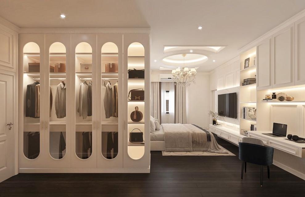 ขายหรือให้เช่าบ้านเดี่ยวสุดหรู 2 ชั้น แกรนด์บางกอกบูเลอวาร์ด กรุงเทพกรีฑา 135 ตร.ว. เลี้ยงสัตว์ได้ ตกแต่งจัดเต็ม ใกล้สนามบินสุวรรณภูมิ 11