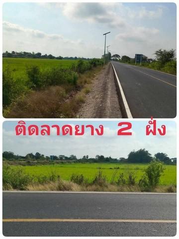 ขายที่ดินเปล่า หรือแบ่งแปลงขาย หน้าติดลาดยาง ติดคลอง ใกล้มหาลัยสวนดุสิตสุพรรณบุรี 1