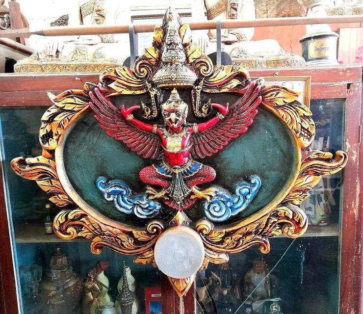 รูปหล่อพญาครุฑ ครุฑแขวนผนัง ขนาด100ซม 7