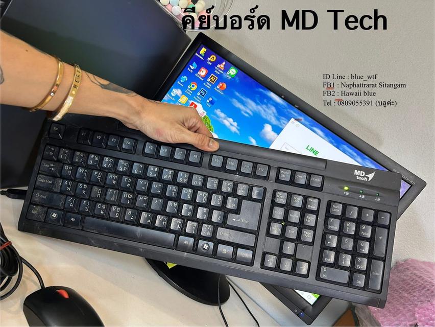 คอมตั้งโต๊ะยกชุด4ชิ้น สเปคแรง CPUต Lenovo Corei5 Ram8