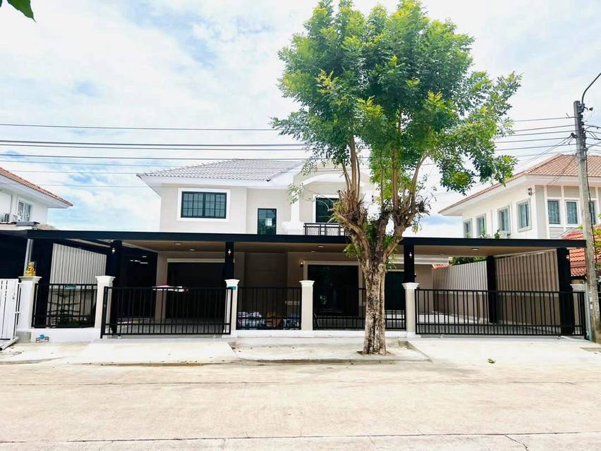 หมู่บ้านพฤกษาวิลเลจ 5 ทำเลวงแหวน - รัตนาธิเบศร์ บ้านเดี่ยว 2 ชั้น ถนนเมนโครงการ ตกแต่งใหม่ 1