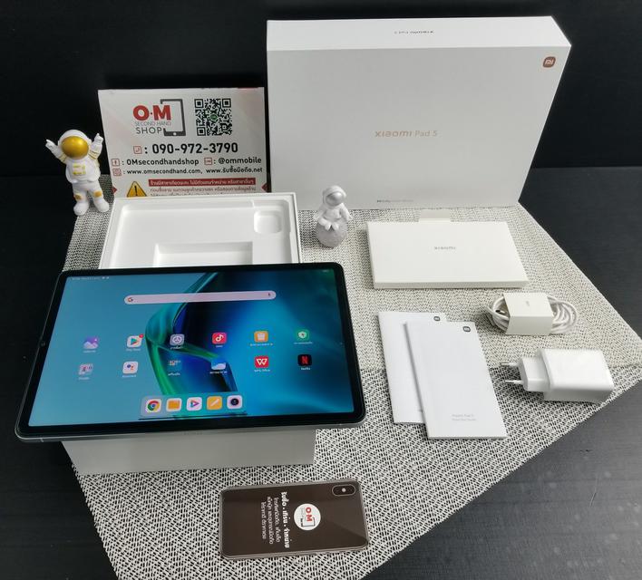ขาย/แลก Xiaomi Pad 5 6/128GB Pearl White Wifi ศูนย์ไทย ประกันศูนย์ สวยมาก เพียง 8,990 บาท  1