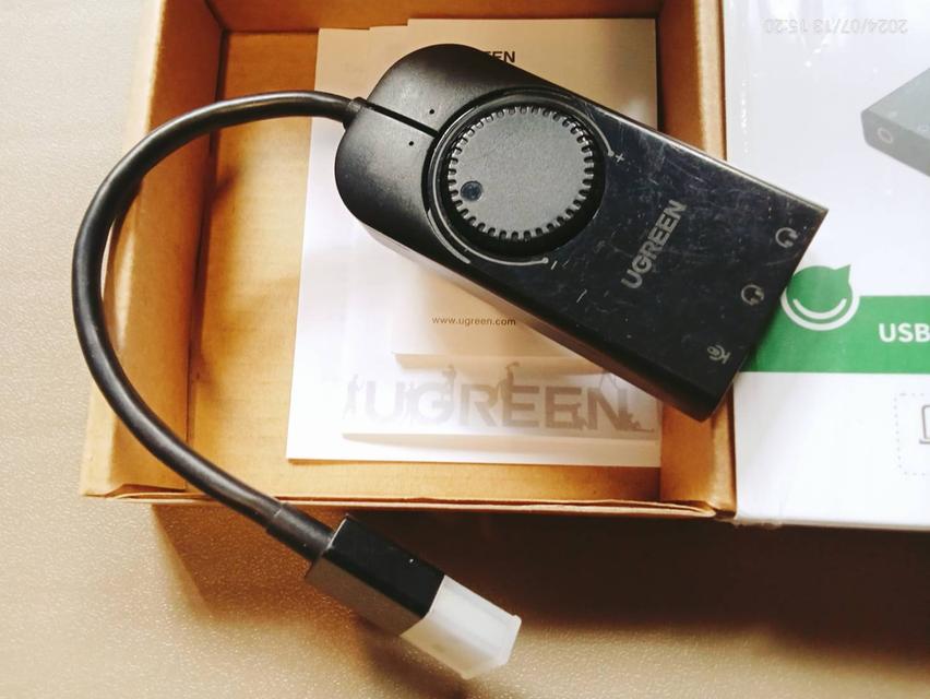 ซาวด์การ์ดยูเอสบี Ugreen 40964 External USB Sound Card มือสอง 4