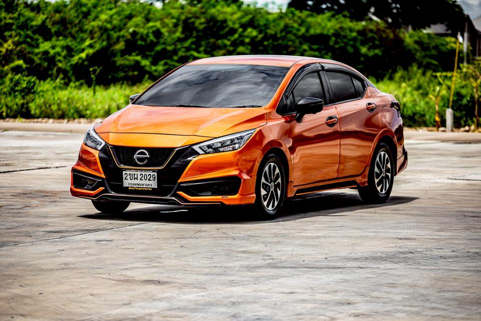 NISSAN ALMERA 1.0 VL Turbo ปี 2021 สีส้ม ตัวท๊อป 2
