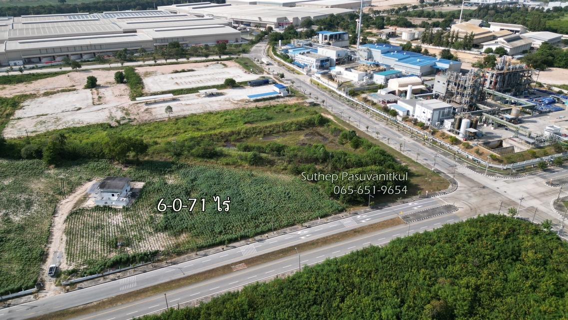 ขายที่ดินผังสีม่วง 6-0-71.4 ไร่ WHA ตะวันออก มาบตาพุด ระยอง ติดถนน 4 เลน ไฟฟ้า 3 เฟสผ่านหน้าแปลง 4