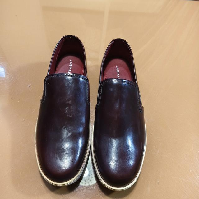 JASPAL Mens Genuine Leather Loafers Shoes (Burgundy / Oxblood)(รหัส/ล็อต : 8-14 / 2463)Made in IndiaSize : 41 รูปที่ 5