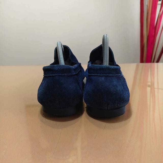 Salvatore Ferragamo Men’s Navy Suede Moccasins Shoes(A883-1)Size. EUR 45 /29(30) cm🔥 Price : 890฿ รูปย่อยที่ 4
