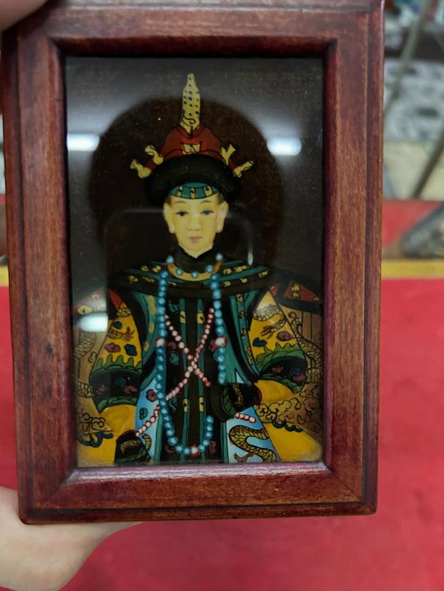 กล่องไม้ ภาพเขียนกระจกจีน 8