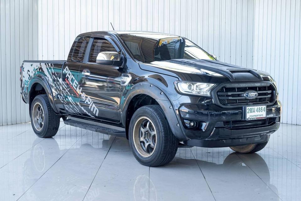 FORD RANGER 2.2 XLT เกียร์ AT ปี 2019 สีดำ โฉม HI-RIDER OPEN CAB