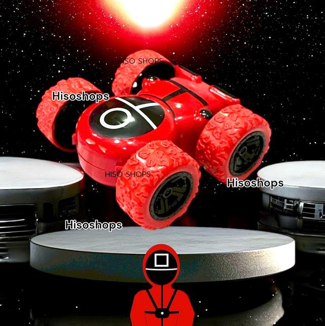 รถตีลังกา 4WD VEHICLE ROLL ลาย Squid Game รถเล่นมือ กลับหัวหมุนได้ 180° ของเล่นมาใหม่จากหนังดัง 3