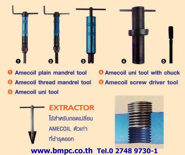 Amecoil, thread repair kit, ชุดซ่อมเกลียว, wire thread insert, Monokit SR, ชุดสปริงซ่อมเกลียว, Schnorr, Ensat, Clavsert รูปที่ 7