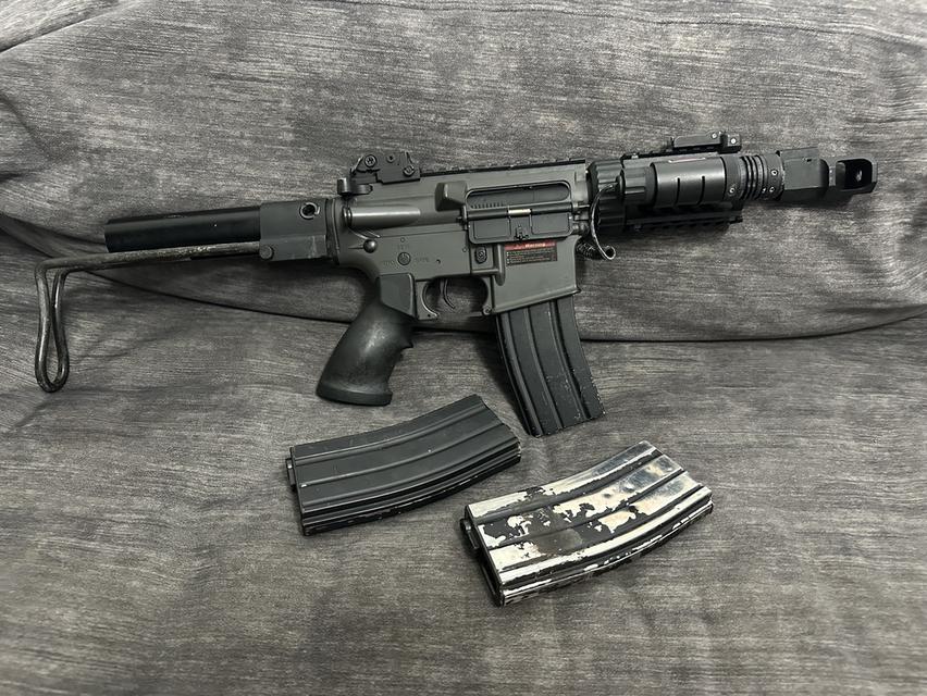 บีบีกันไฟฟ้า ระบบปกติ แมก 3 ตัว ติดเลเซอร์ รูปที่ 2