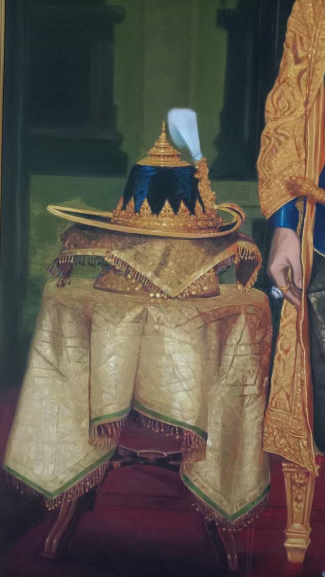 613.ภาพวาดสีน้ำมันพระบรมสาทิสลักษณ์ ในหลวงรัชกาลที่ 9 พระบาทสมเด็จพระบรมชนกาธิเบศร มหาภูมิพลอดุลยเดชมหาราช บรมนาถบพิตร