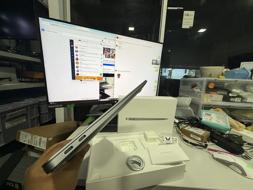 MacBook Air M1 (2020) สี (Space Grey) เน้นใช้ทำงาน ความจุ Ram8 Ssd 256GB ราคาจบๆ 11,590.- เครื่องสุดท้ายมาไวไปไว รูปที่ 5