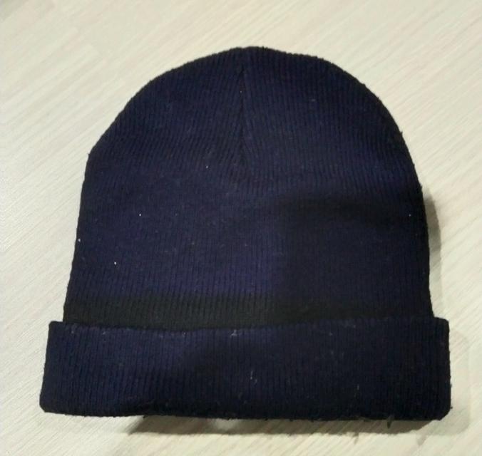 หมวกไหมพรม สีน้ำเงินเข้ม รูปที่ 2