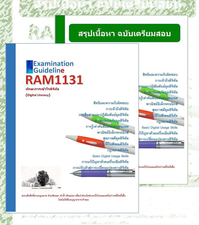 RAM1131 ทักษะการเข้าใจดิจิทัล (Digital Literacy) 2