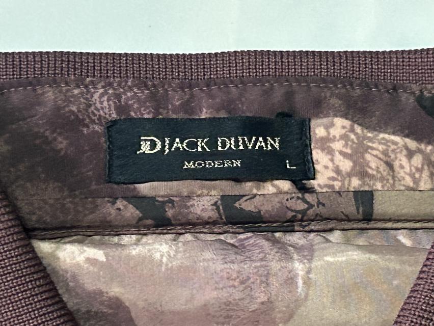 🍂 [เปิดขาย] เสื้อโปโลสเวตเตอร์วินเทจ 90s JACK DUVAN Modern - Abstract Leaf Pattern Knit Polo Shirt รูปที่ 5