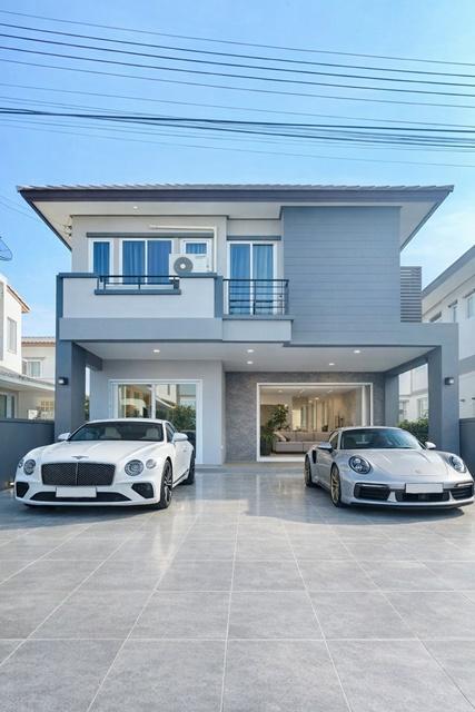 ถูกสุดในโครงการ 45ตร.วา. ขายขาดทุน30% ขายบ้านเดี่ยวใหญ่ 2 ชั้น บางพระ 3 นอน 3 น้ำ รร.อัสสัมชัญ ศรีราชา 2.6 กม. ติดแอร์ทุ 1