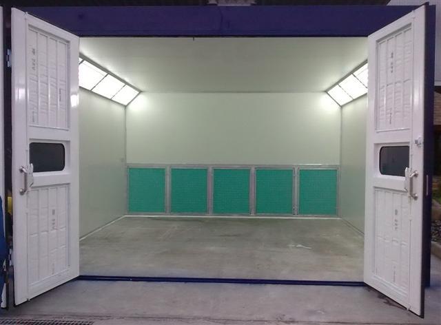 สร้างขายห้องพ่นสีฟิลเตอร์ บู๊ทพ่นสีระบบแห้ง ห้องพ่นสีฟิลเตอร์ Dry paint booth ห้องพ่นสีมอเตอร์