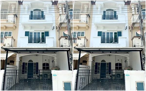 AT599 โฮมออฟฟิศ ให้เช่าทาวน์โฮม 3.5 ชั้น สรานนท์ ปากเกร็ด เลี้ยงสัตว์ได้ ทำสำนักงานได้ 1