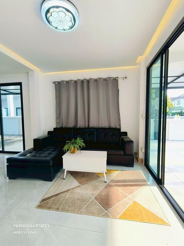 บ้านเดี่ยวมีนบุรี  คลองสามวา  นิมิตใหม่  หมู่บ้านเคซีการ์เด้นโฮม 6 บ้าน 4 ห้องนอน มีห้องนอนชั้นล่าง นัดชมบ้าน 085-318-6868 คุณวา 9