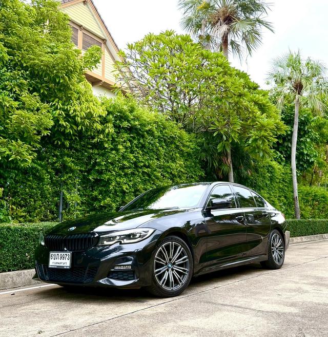 BMW 320D M sport G20  ปี 2020 สีดำ  ♨️มือเดียว สภาพป้ายแดง รถบ้านไมล์แท้วิ่ง