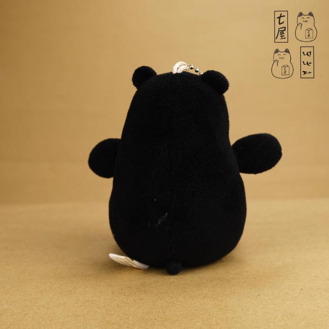 พวงกุญแจ ตุ๊กตา ท่านประธาน・CHO・หมีดำ・คุมะมง 【 แชมป์・Yuru-Chara・2011 】🐻 Kumamon Black Bear ・Mascot・Keychain 11 cm・Ball Chain Sitting Ver. 🖤
